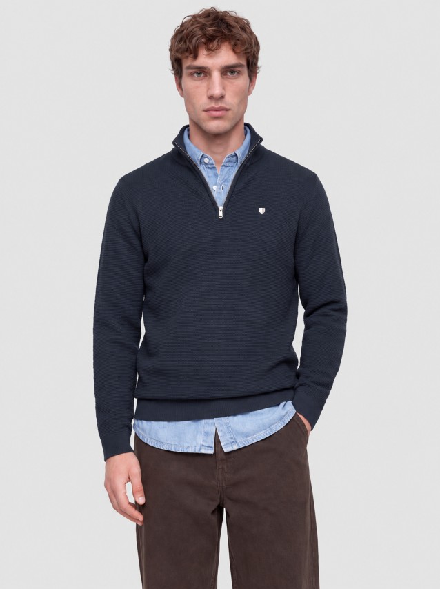 Camisola Jack & Jones Homem Jprbluryan Knit Half Zip