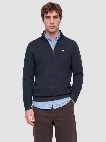 Camisola Jack & Jones Homem Jprbluryan Knit Half Zip Camisola Jack & Jones Homem Jprbluryan Knit Half Zip
