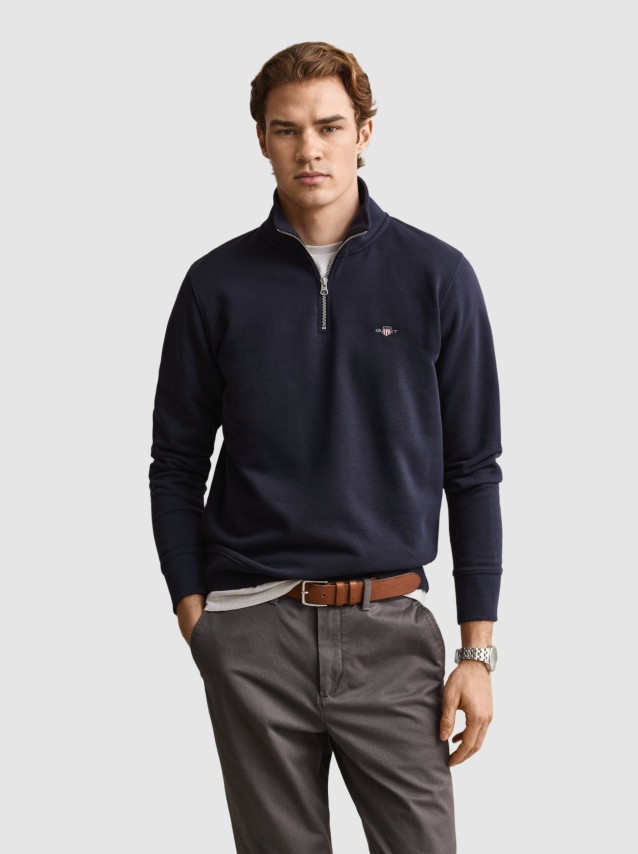 Sweatshirt Gant Homem Reg Shield Half Zip Sweat