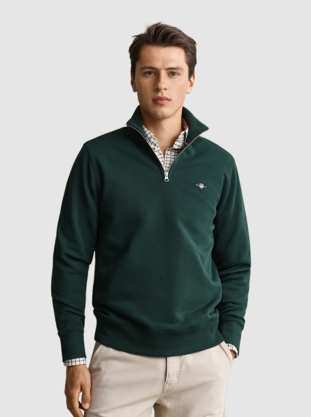 Sweatshirt Gant Homem Reg Shield Half Zip Sweat