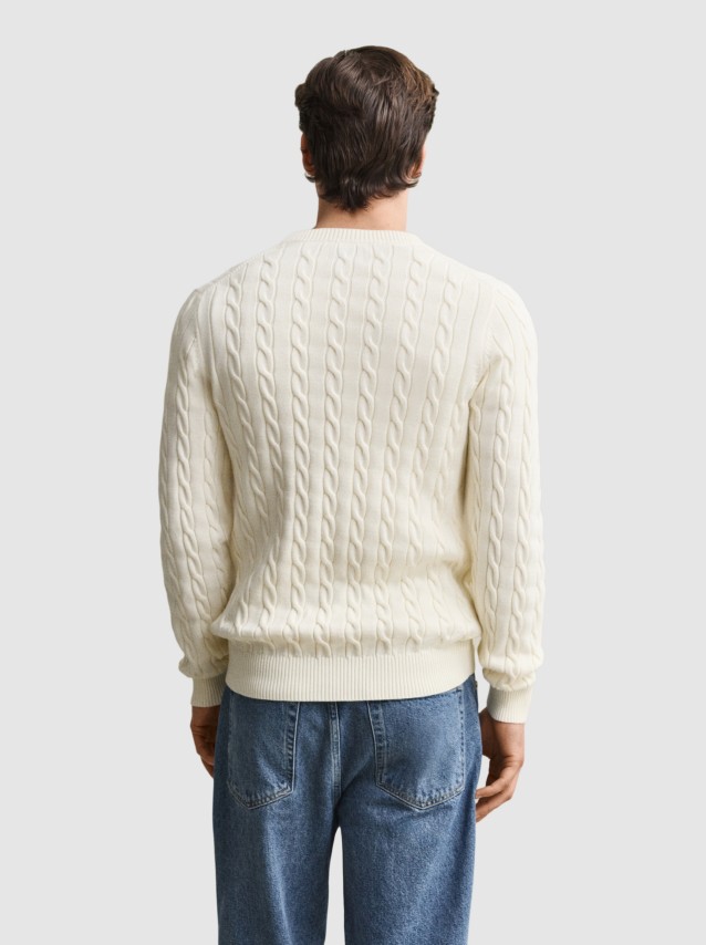 Camisola Gant Homem Cotton Cable C-Neck