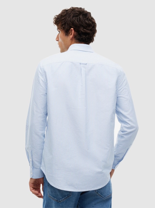 Camisa Tommy Jeans Homem Tjm Reg Stripe Oxford Shirt Ext