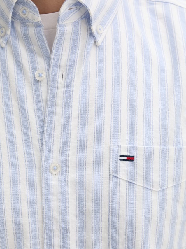 Camisa Tommy Jeans Homem Tjm Reg Stripe Oxford Shirt Ext