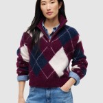 Camisola Tommy Jeans Mulher Tjw Fluffy Quarter Zip Sweater
