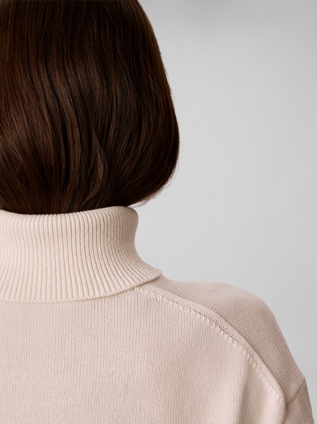 Camisola Calvin Klein Mulher Ls Logo Tneck Pullover