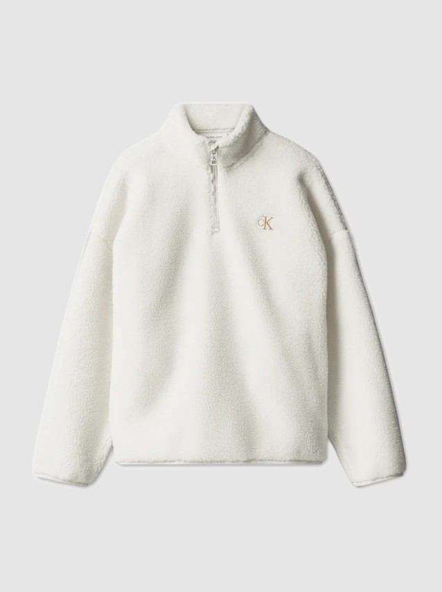 Camisola Calvin Klein Menina Sherpa Half Zip