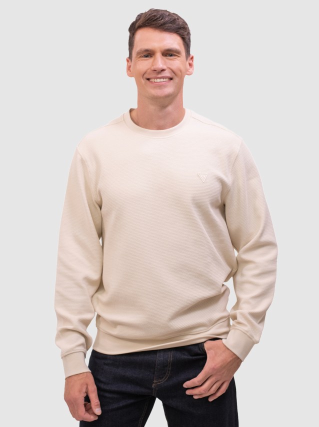 Sweatshirt Guess Homem Cn Ls Textured Sweatshirt