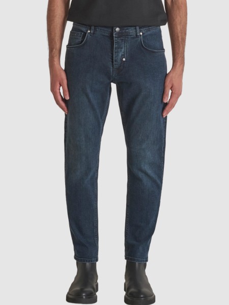 Jeans Antony Morato Homem Argon Slim Ankle Lenght Fit In Iconic Blue Black Denim Jeans Antony Morato Homem Argon Slim Ankle Lenght Fit In Iconic Blue Black Denim