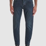 Jeans Antony Morato Homem Argon Slim Ankle Lenght Fit In Iconic Blue Black Denim
