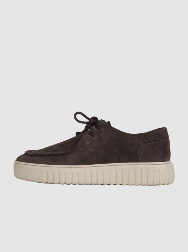 Sapato Antony Morato Homem Mocassino Allacciato Austin Suede In Camoscio
