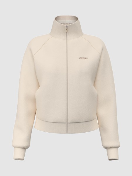 Casaco Guess Mulher Sibilla Full Zip Sweatshirt Casaco Guess Mulher Sibilla Full Zip Sweatshirt