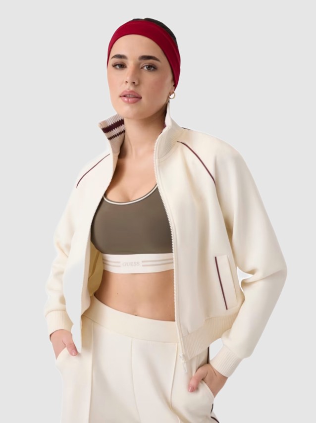 Casaco Guess Mulher Sibilla Full Zip Sweatshirt