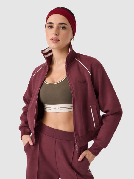 Casaco Guess Mulher Sibilla Full Zip Sweatshirt Casaco Guess Mulher Sibilla Full Zip Sweatshirt