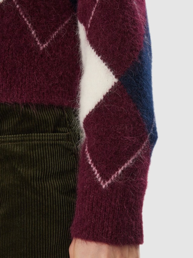 Camisola Tommy Jeans Mulher Tjw Fluffy Quarter Zip Sweater