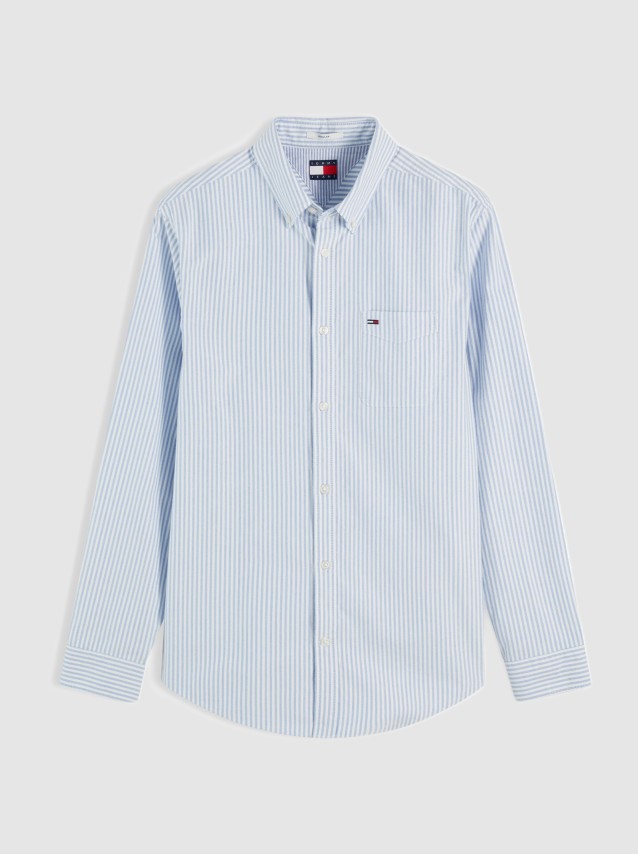 Camisa Tommy Jeans Homem Tjm Reg Stripe Oxford Shirt Ext