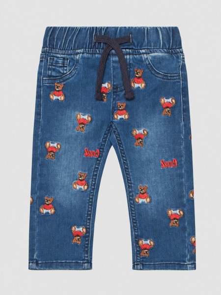 Jeans Guess Menino Regular Stretch Denim Pants W/ Jeans Guess Menino Regular Stretch Denim Pants W/