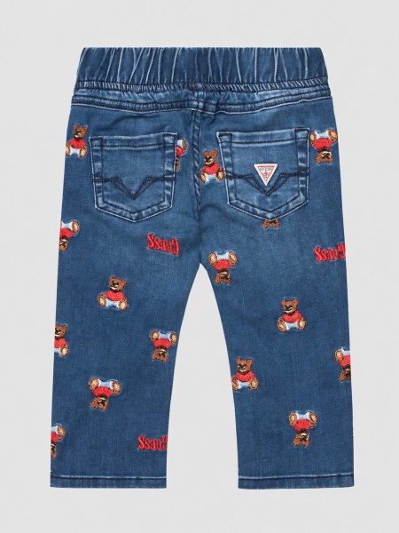 Jeans Guess Menino Regular Stretch Denim Pants W/ Jeans Guess Menino Regular Stretch Denim Pants W/