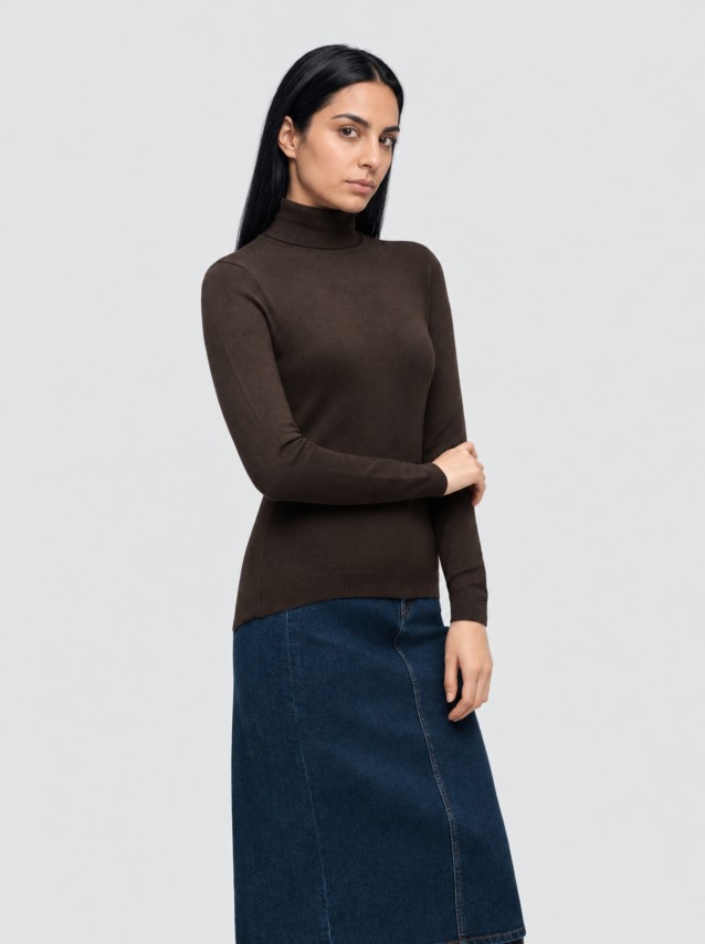 Camisola Vero Moda Mulher Vmglory Ls Rollneck Blouse Ga Noos
