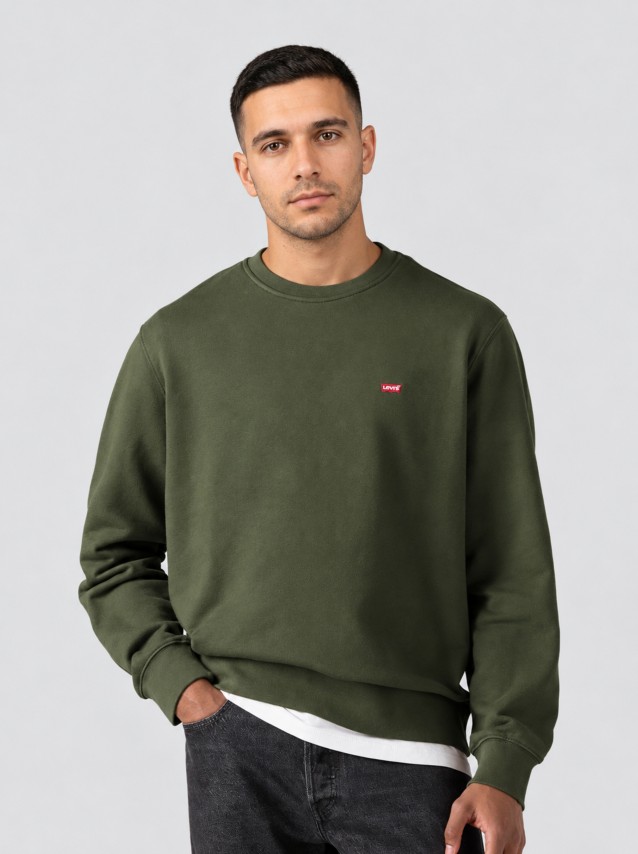 Sweatshirt Levis Homem 2Lse_Original Hm Crew Greens