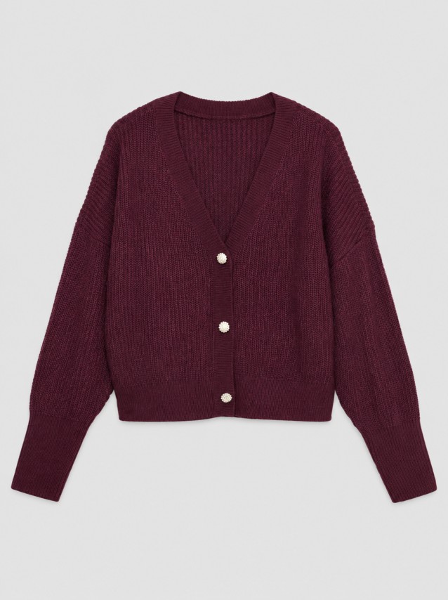 Casaco Vero Moda Mulher Vmlealight Ls V-Neck Jewel Cardigan Noos