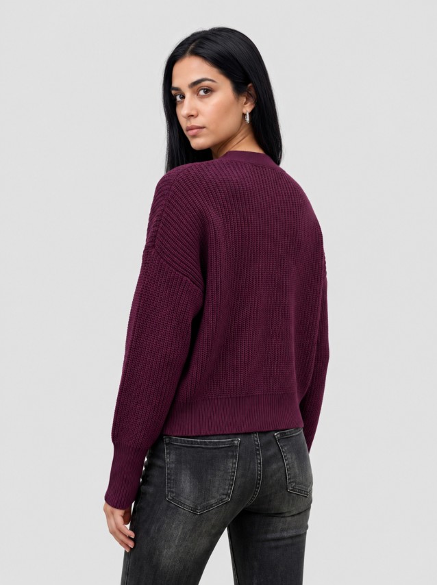 Casaco Vero Moda Mulher Vmlealight Ls V-Neck Jewel Cardigan Noos