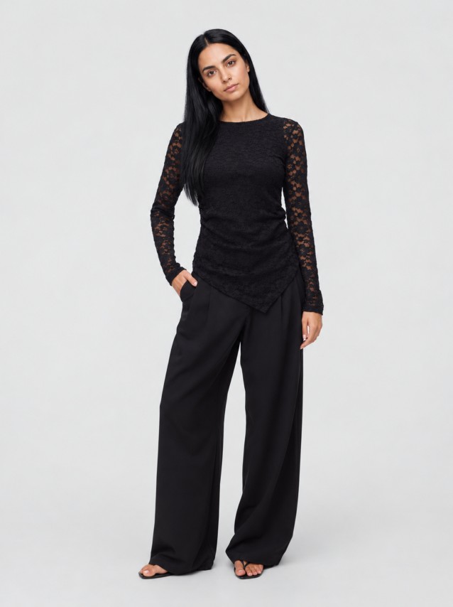 Camisola Vero Moda Mulher Vmdea Ls Asymetric Boatneck Top Jrs Exc