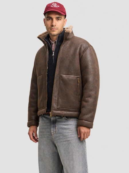Casaco Jack & Jones Homem Jorsalamanco Flight Jacket Sn Casaco Jack & Jones Homem Jorsalamanco Flight Jacket Sn