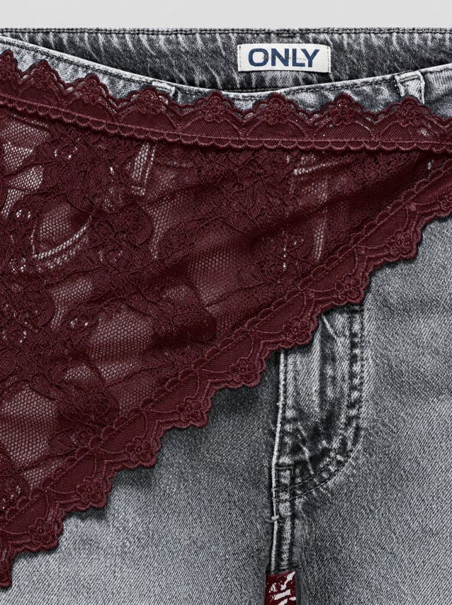Len�o Only Mulher Onlsof Lace Scarf Wvn Ex