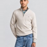 Camisola Gant Homem Casual Cotton Half Zip