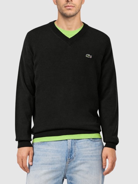Camisola Lacoste Homem V-Neck Sweaters Male Adult Sweater Camisola Lacoste Homem V-Neck Sweaters Male Adult Sweater