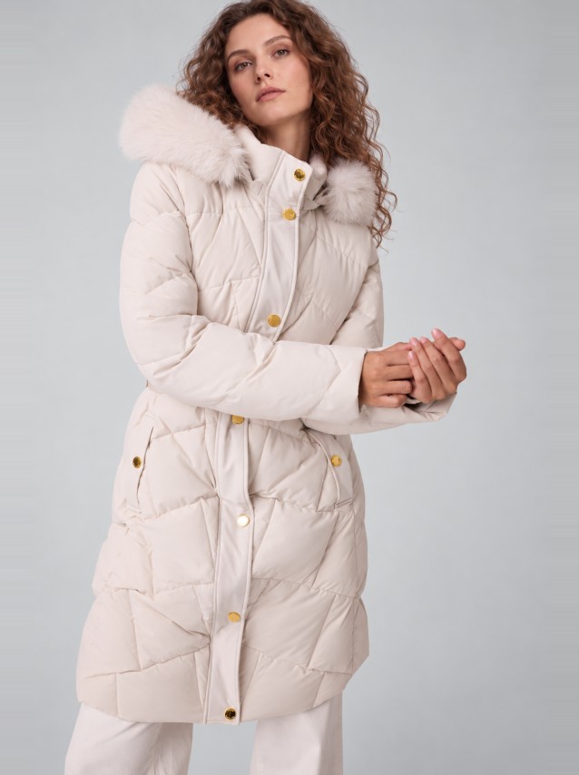 Casaco Guess Mulher Vane Midi Down Jacket