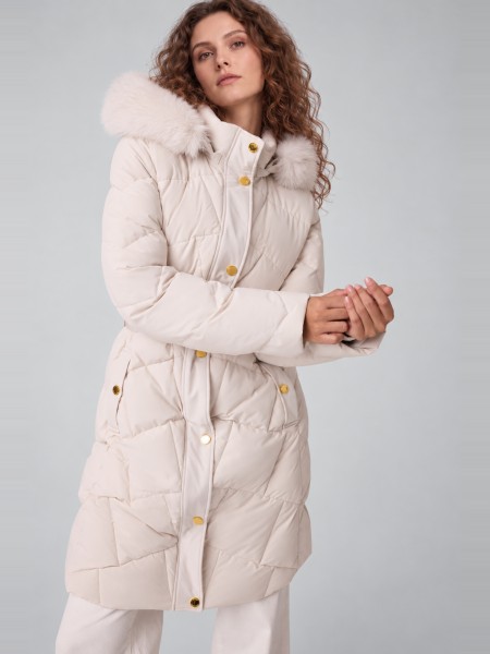 Casaco Guess Mulher Vane Midi Down Jacket Casaco Guess Mulher Vane Midi Down Jacket