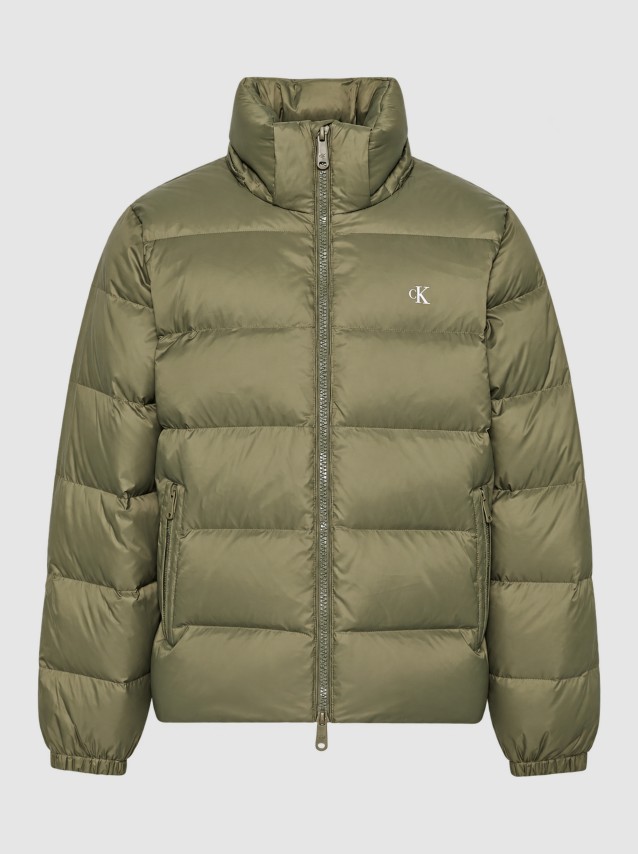 Kispo Calvin Klein  Homem Ls Nylon Zip Off Hood Down Puffe
