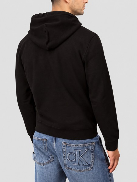 Sweatshirt Calvin Klein  Homem Ls 350Fleece Eu Varsity Serif Ho