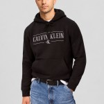 Sweatshirt Calvin Klein  Homem Ls 350Fleece Eu Varsity Serif Ho