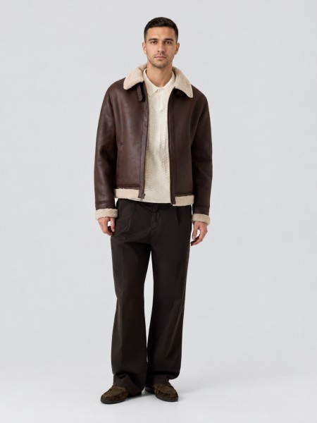 Casaco Guess Homem Shearling Jacket Casaco Guess Homem Shearling Jacket