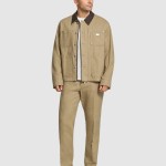 Casaco Antony Morato Homem Coat Regular Fit In Cotton Twill With Collar In Faux Leather And Logo Met