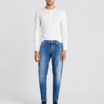 Jeans Antony Morato Homem Argon Slim Ankle Lenght Fit In Authentic Chrome Deep Sky