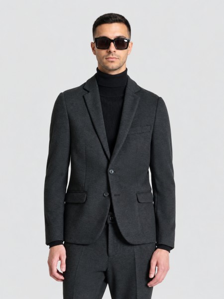 Blazer Antony Morato Homem Jacket Ashe Super Slim Fit In Stretch Viscose Blend Fabric Blazer Antony Morato Homem Jacket Ashe Super Slim Fit In Stretch Viscose Blend Fabric