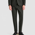 Cal�as Antony Morato Homem Trousers Kramer Slim Fit In Knit Stretch Twill Cotton Blend Fabric