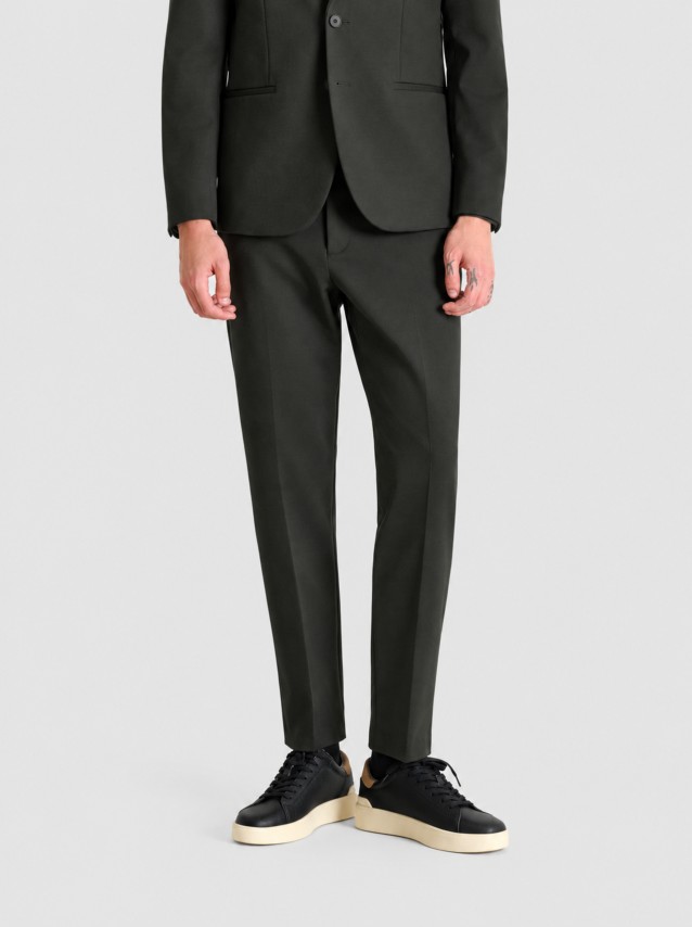 Cal�as Antony Morato Homem Trousers Kramer Slim Fit In Knit Stretch Twill Cotton Blend Fabric