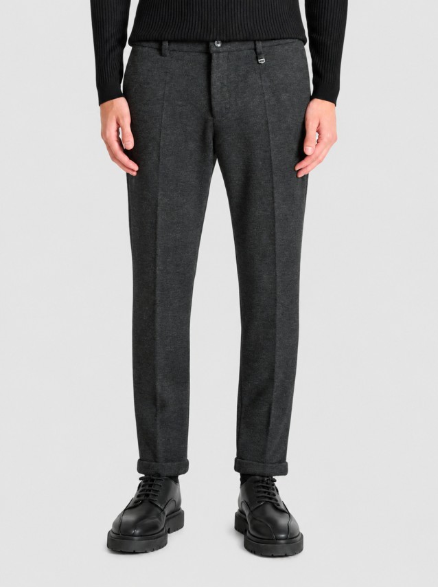 Calças Antony Morato Homem Trousers Ashe Super Slim Fit In Stretch Viscose Blend Fabric