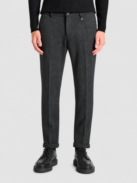 Cal�as Antony Morato Homem Trousers Ashe Super Slim Fit  In  Stretch Viscose Blend Fabric