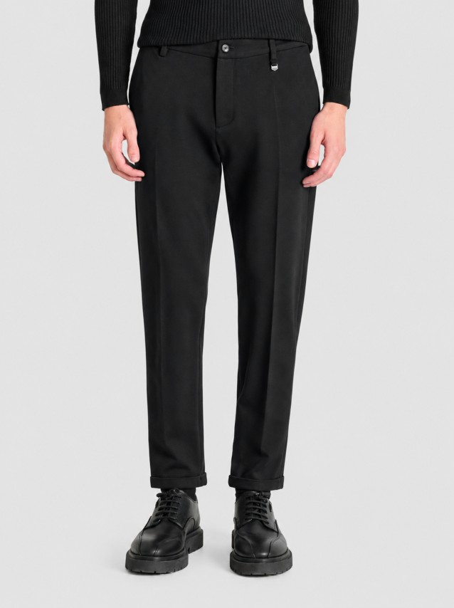 Calças Antony Morato Homem Trousers Ashe Super Slim Fit In Twill Stretch Viscose Blend Fabric