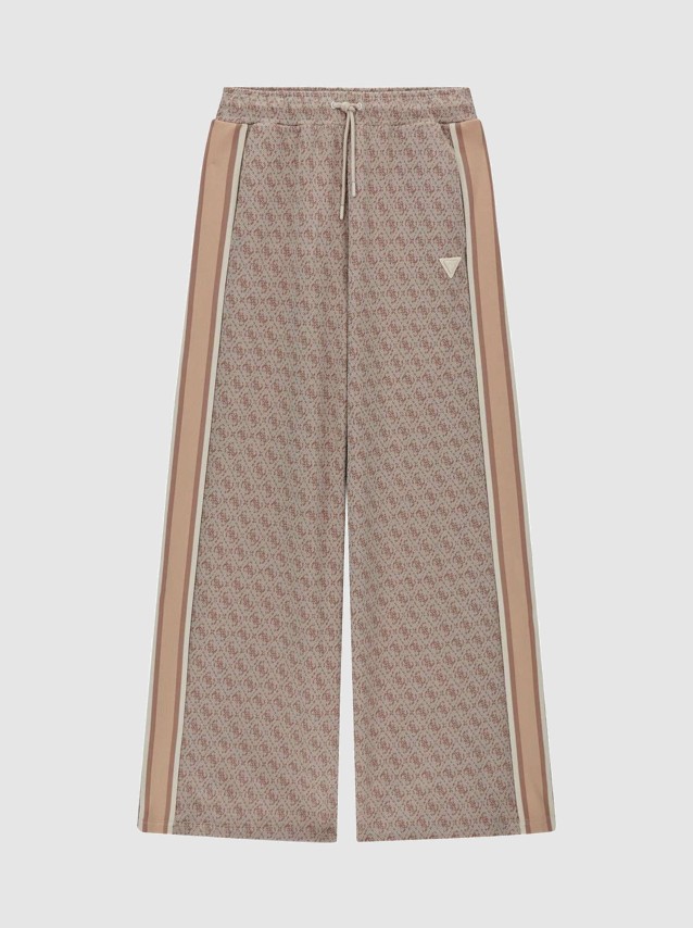 Cal�as Guess Mulher 4G Allover Jacquard Long Pants