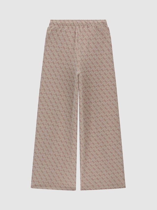 Cal�as Guess Mulher 4G Allover Jacquard Long Pants