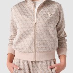 Casaco Guess Mulher 4G Allover Jacquard Full Zip J