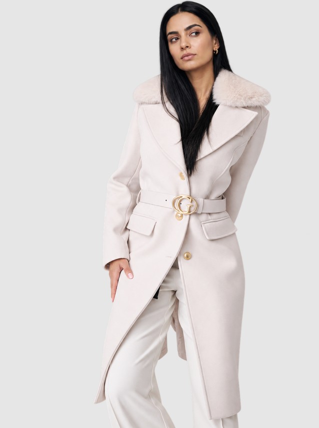 Casaco Guess Mulher New Patrice Belted Coat