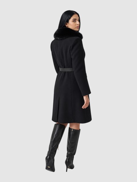 Casaco Guess Mulher New Patrice Belted Coat Casaco Guess Mulher New Patrice Belted Coat
