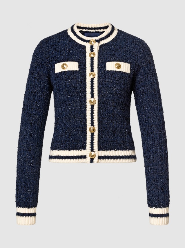 Casaco Guess Mulher Ls Cn Aomori Cardi Swtr